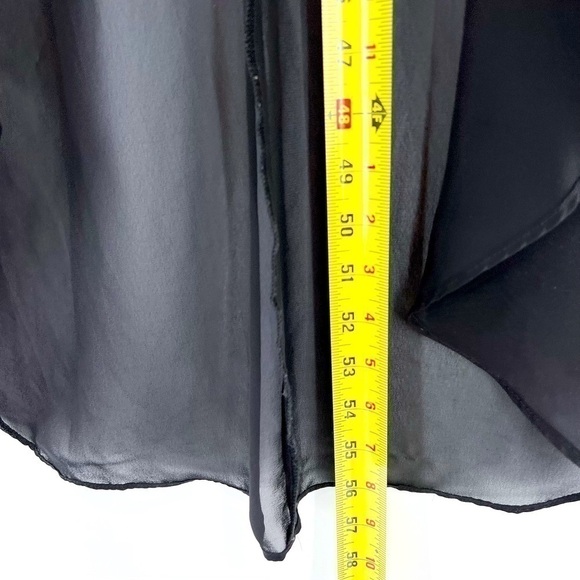 Bisou Bisou Asymmetrical Ruffle Black Dress size 6 - Picture 7 of 10